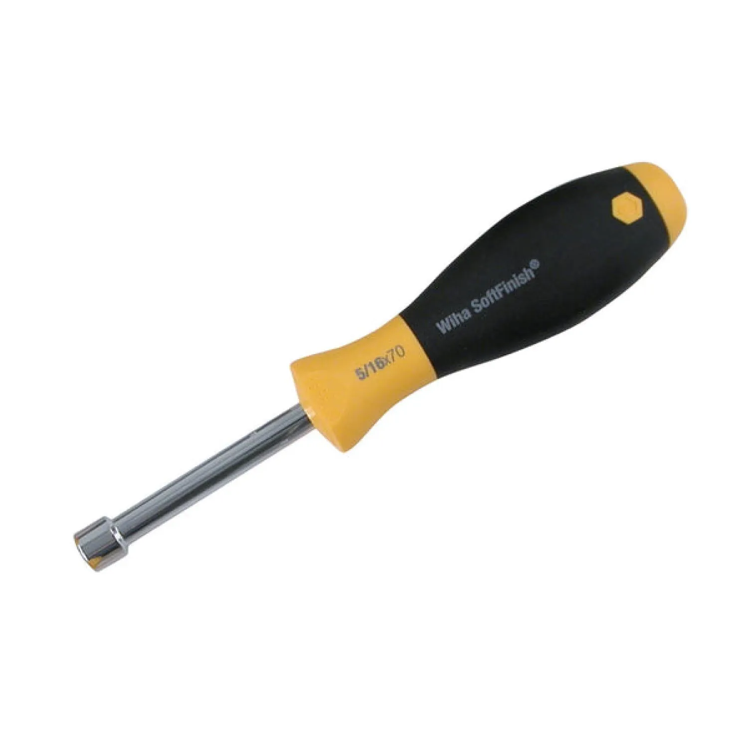 Wiha Tools 34341 3/8 Inch SoftFinish Nut Driver Hollow Shaft