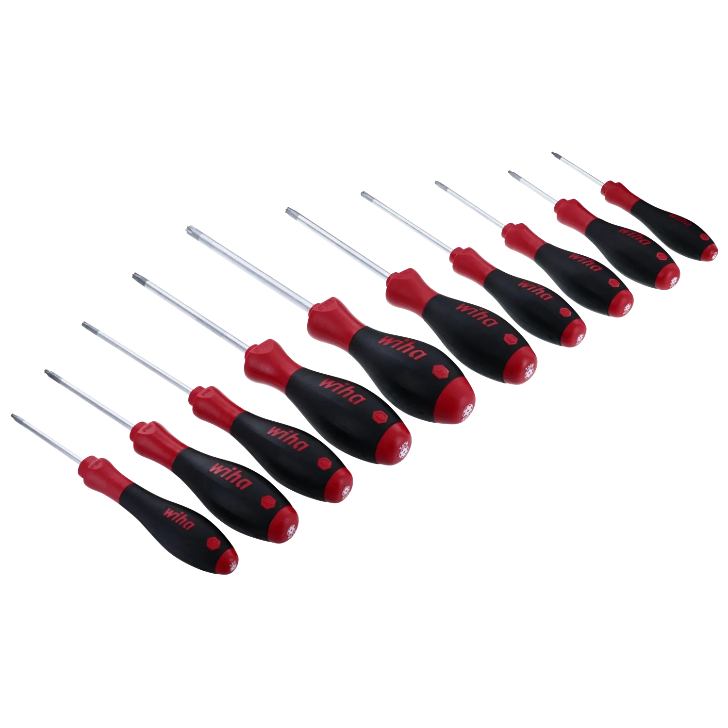 Wiha Tools 36259 SoftFinish Security TORX 10 Piece Set T7s-T40s
