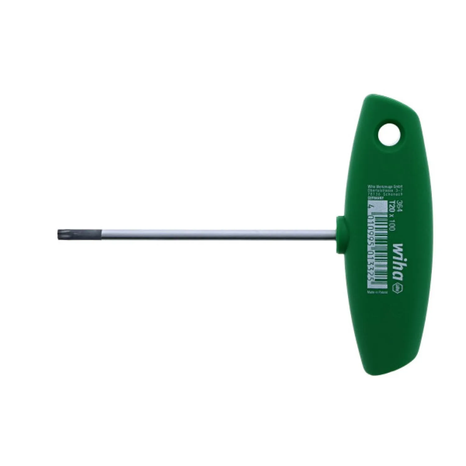 Wiha Tools 36420 TORX T-Handle, T20 x 100 mm