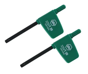 Wiha Tools 37008 TORX Flag Handle Screwdriver, T8 x 35 mm, 2 Pk.