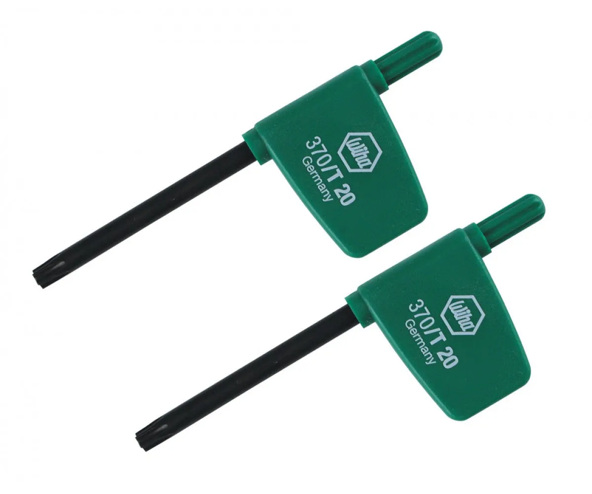 Wiha Tools 37010 TORX Flag Handle Screwdriver, T10 x 40 mm, 2 Pk.