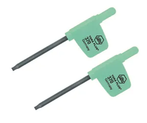 Wiha Tools 37023 TORX Plus Flag Handle Screwdriver, IP10 x 40 mm, 2 Pk.