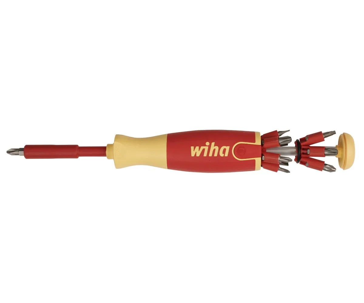 Wiha Tools 38050 Insulated Pop-Up Insert Bit Holder Screwdriver SL/PH/SQ/PZ