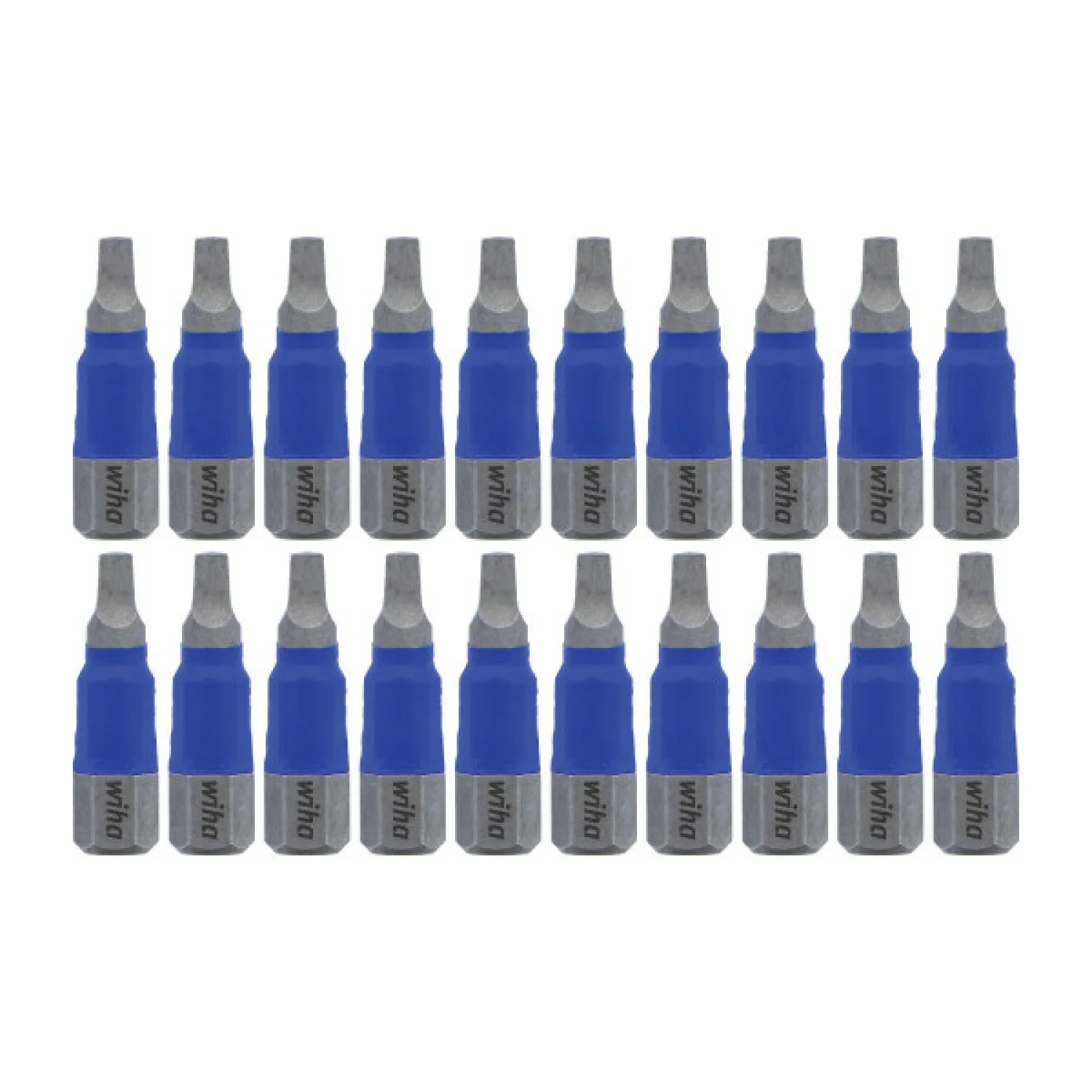 Wiha Tools 70065 TerminatorBlue Impact Bit Square #2 - 1 Inch - 20 Pack