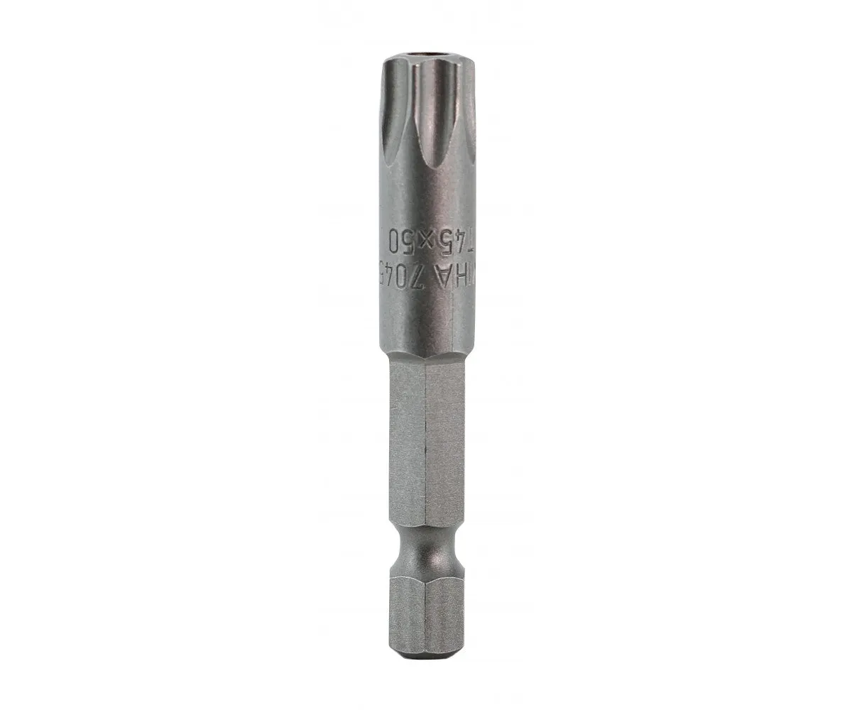 Wiha Tools 70545 T45s x 50mm Security TORX Power Bit, 10 Pack