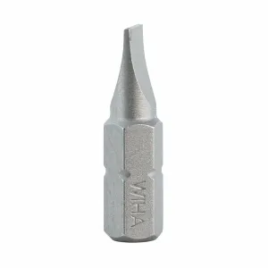 Wiha Tools 71004 5.5mm x 25mm Slotted Insert Bit, 10 Pack