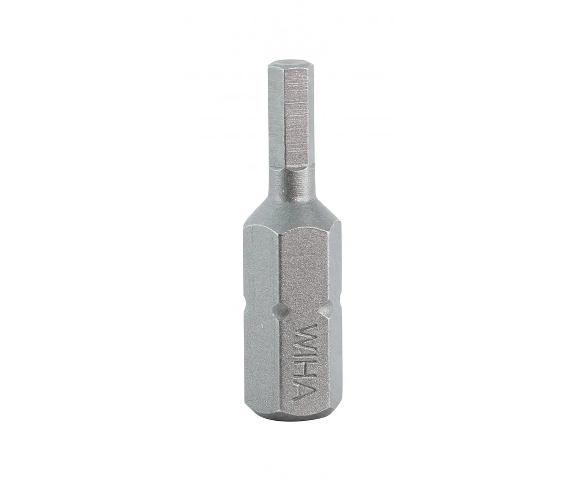 Wiha Tools 71309 Hex Metric Insert Bits, 3.0 mm x 25 mm, 10 Pk.