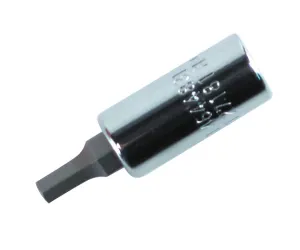 Wiha Tools 71319 Hex Metric Bit Socket, 1/4" Square Drive, 6.0 mm