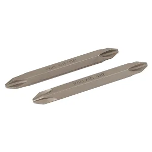 Wiha Tools 71465 #2   #2 x 60mm Phillips Double End Bit, 2 Pack
