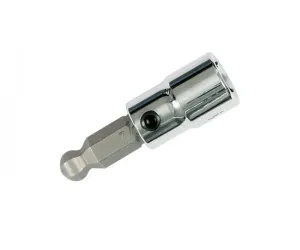 Wiha Tools 71762 Ball End Hex Inch Bit Socket, 1/4" Square Drive, 7/64"