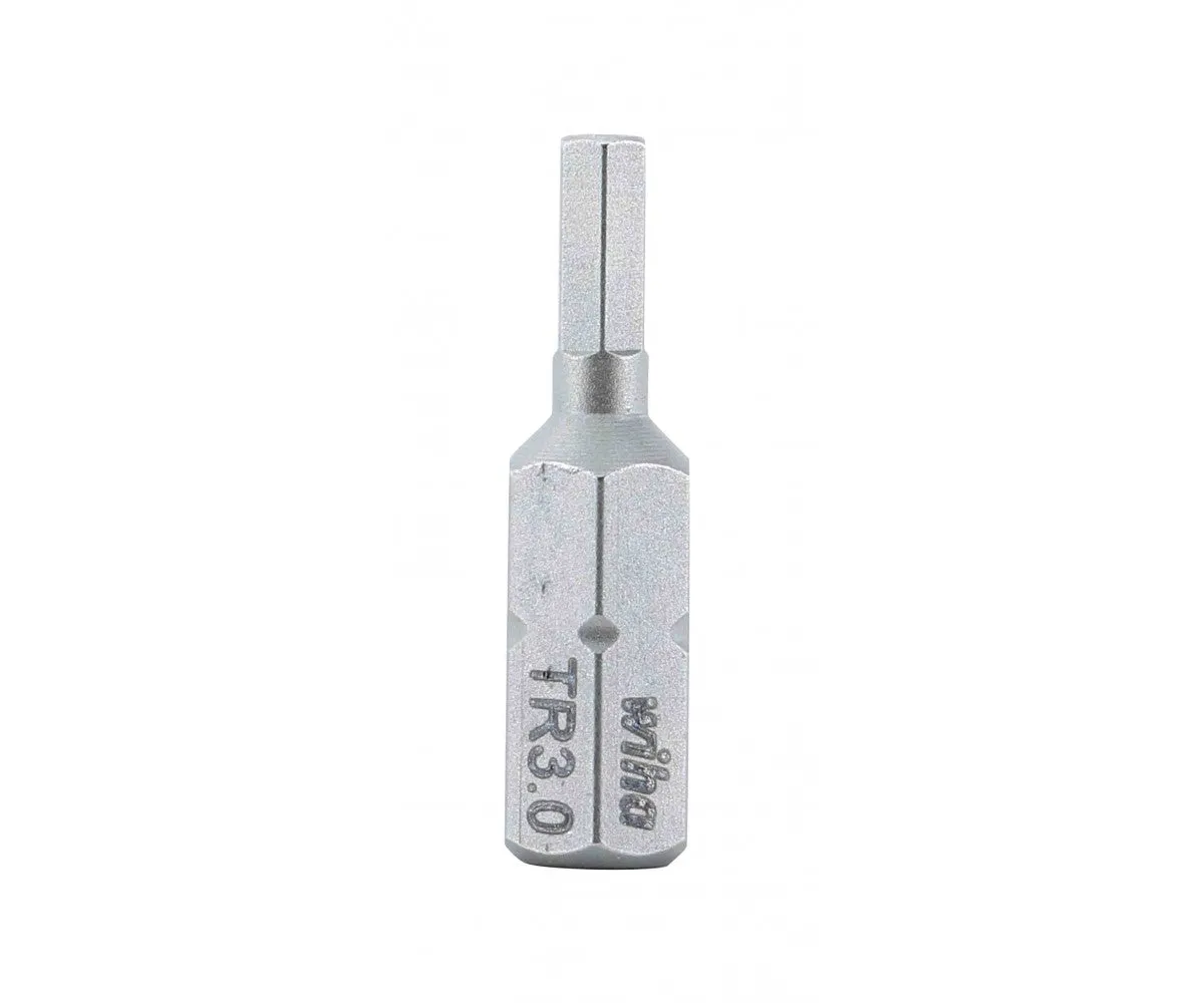 Wiha Tools 71942 Security Hex Insert Bit, 3.0 mm x 25 mm, 10 Pk.