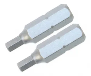 Wiha Tools 71979 Security Hex Insert Bit, 2.0 mm x 25 mm, 2 Pk.