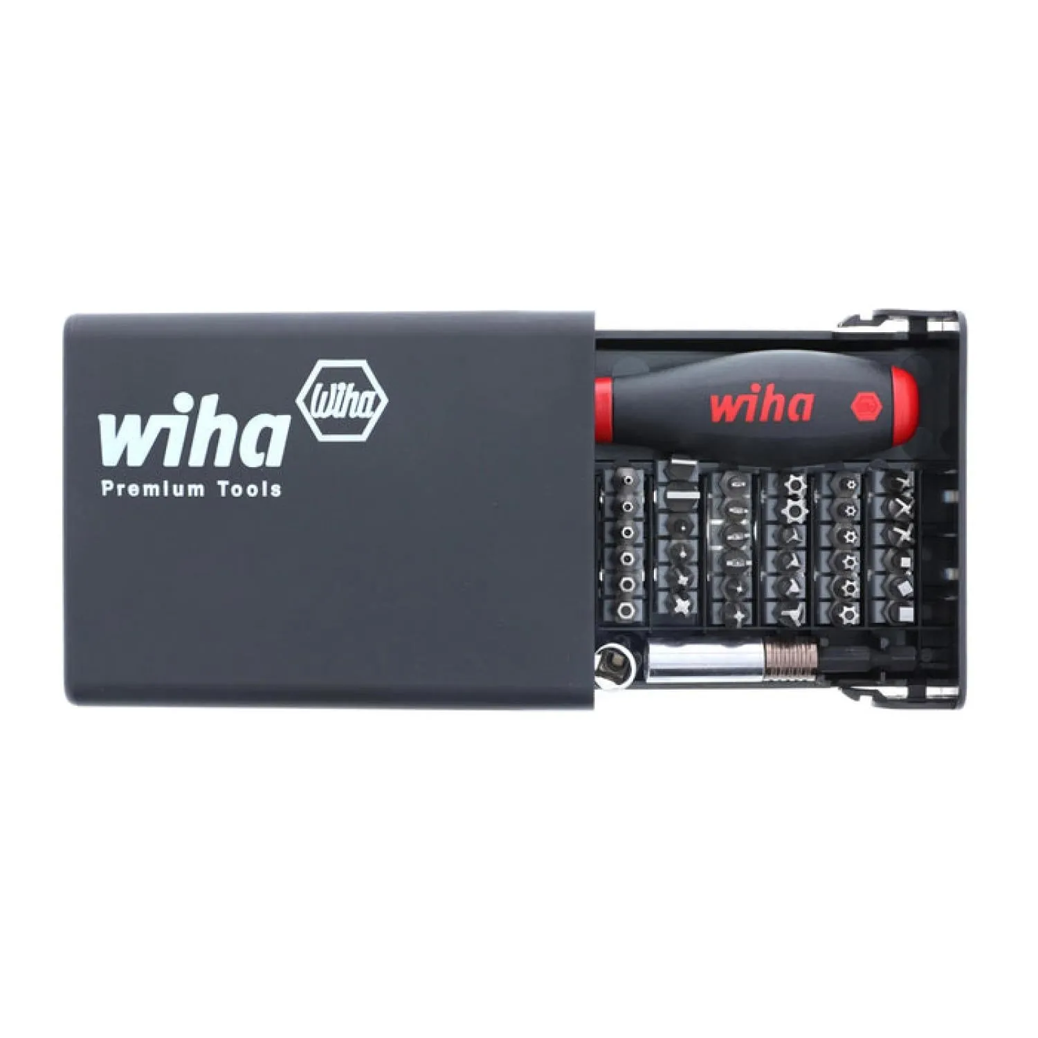 Wiha Tools 71991 Security Bits Collector Set with Locking Bit Holder, 39 Pc.