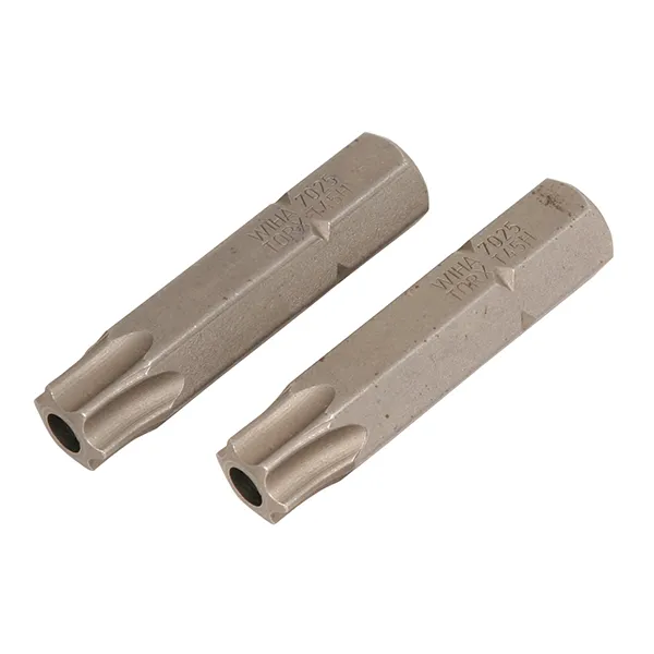 Wiha Tools 72562 T40s x 35mm Security TORX Insert Bit with 5/16" Drive, 2 Pack