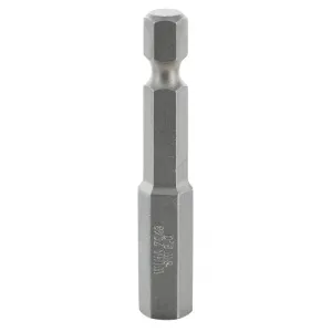 Wiha Tools 74380 Hex Metric Power Bit, 8.0 mm x 50 mm, 10 Pk.