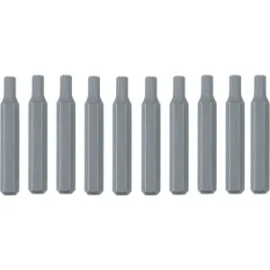 Wiha Tools 75636 System 4 Hex Inch Micro Bits, 9/64" x 28 mm, 10 Pk.