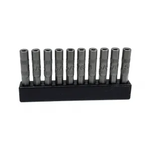 Wiha Tools 75645 3/32" System 4 Nut Setter Micro Bit, 10 Pack