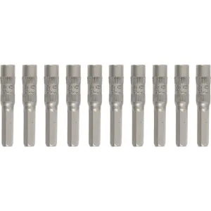 Wiha Tools 75659 System 4 Metric Nut Setters Micro Bits, 4 mm Drive, 5.5 mm x 30 mm, 10 Pk.
