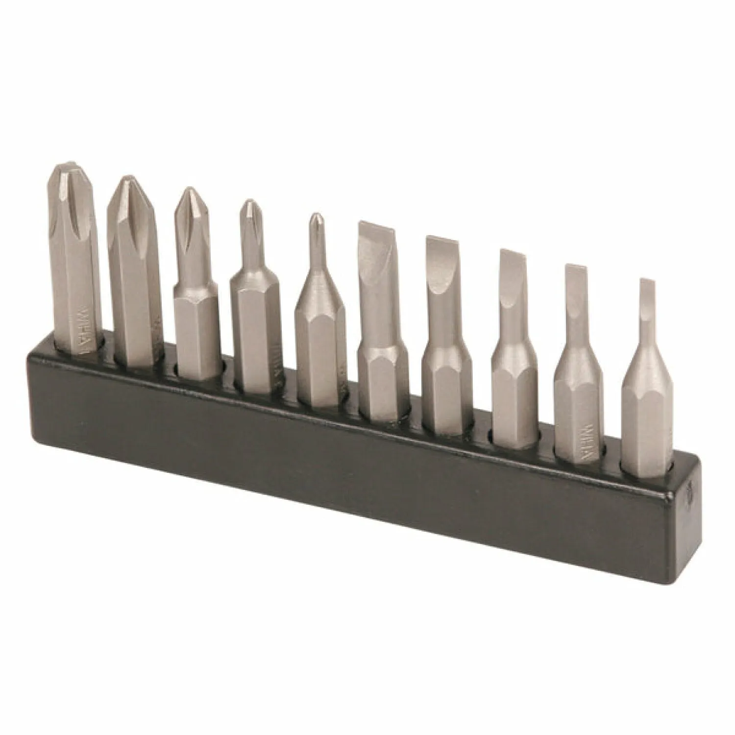 Wiha Tools 75987 10 Piece Slotted and Phillips MicroBits Set