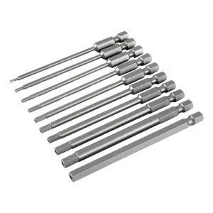 Wiha Tools 76096 Security Hex Inch Power Blades, 10 Pc. Set