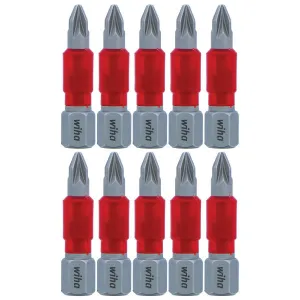 Wiha Tools 76506 MaxxTor Impact Bit Pozidriv #1 x 29mm - 10 Pack