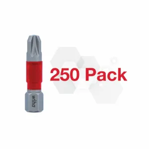 Wiha Tools 76509 MaxxTor Impact Bit Pozidriv #3 - 29mm - 250 Pack