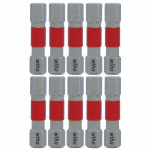 Wiha Tools 76526 MaxxTor Impact Bit Hex 6.0mm x 29mm - 10 Pack