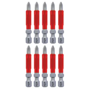 Wiha Tools 76543 MaxxTor Impact Bit Phillips #1 - 49mm - 10 Pack