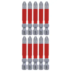 Wiha Tools 76549 MaxxTor Impact Bit Pozidriv #2 x 49mm - 10 Pack