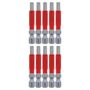 Wiha Tools 76556 MaxxTor Impact Bit TORX T25 x 49mm - 10 Pack