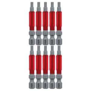Wiha Tools  76570 MaxxTor Impact Bit Hex 1/8" x 49mm - 10 Pack