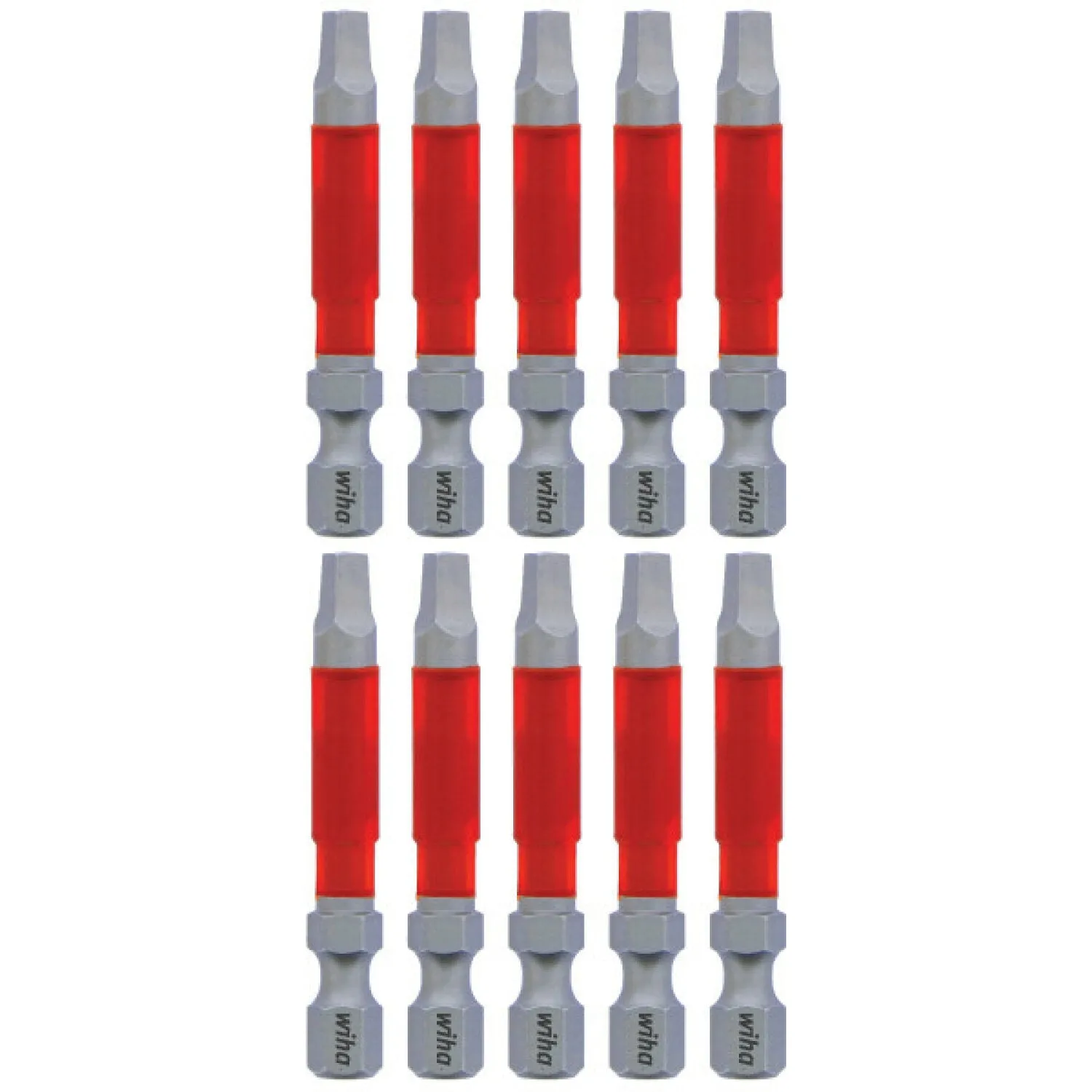 Wiha Tools 76580 MaxxTor Impact Bit Square #3 x 49mm - 10 Pack