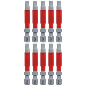 Wiha Tools 76580 MaxxTor Impact Bit Square #3 x 49mm - 10 Pack