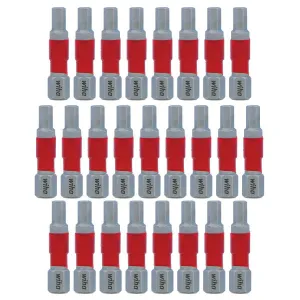 Wiha Tools 76624 MaxxTor Impact Bit Hex 4.0mm - 29mm - 25 Pack