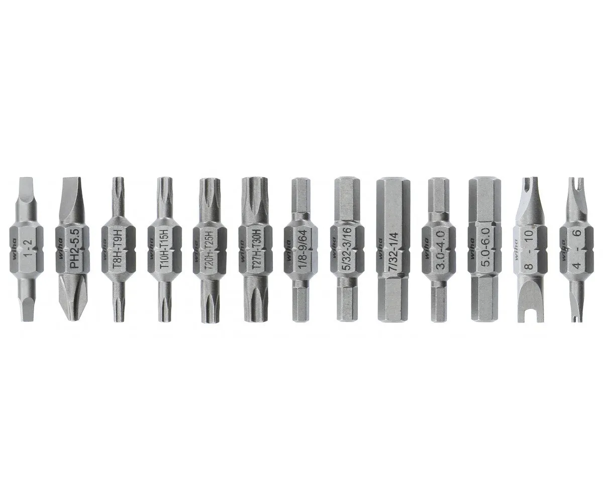 Wiha Tools 77783 13 Bit Pack Double Ended Security Bit Reload for 26-in-1