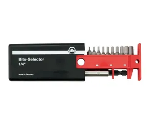 Wiha Tools 79246 11 Piece Hex Bits-Selector and Magnetic Bit Holder Set - 1/16" - 1/4"