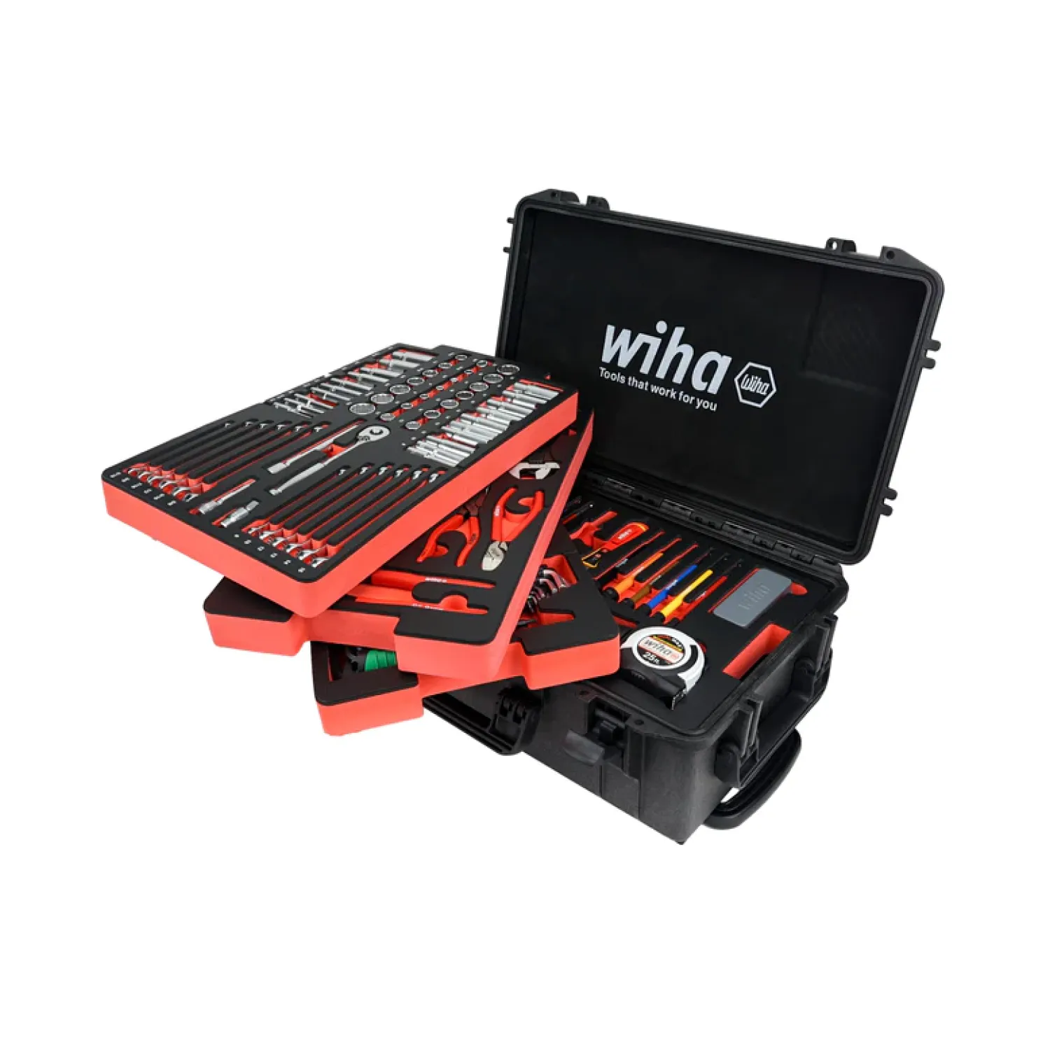 Wiha Tools 92100 Premium Mobile Tool Kit, 194 Pc.