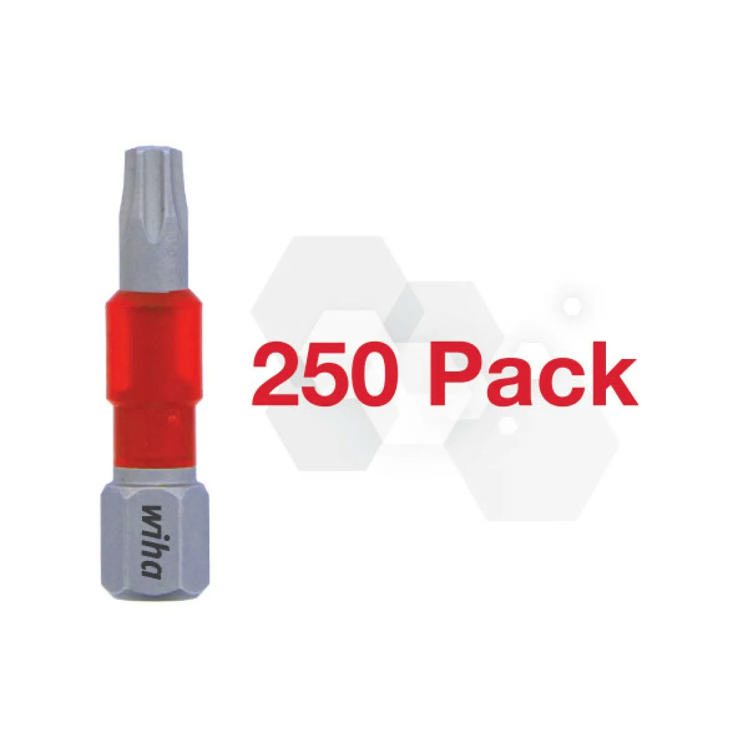 Wiha Tools Tools 76586 Impact Insert Bit TORX T20 Pack of 250 Bits