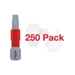 Wiha Tools Tools 76586 Impact Insert Bit TORX T20 Pack of 250 Bits
