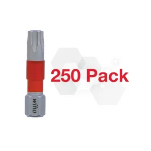Wiha Tools Tools 76589 Impact Insert Bit TORX T30 Pack of 250 Bits