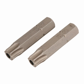 Wiha Tools 72563 T45s x 35mm Security TORX Insert Bit with 5/16" Drive, 2 Pack