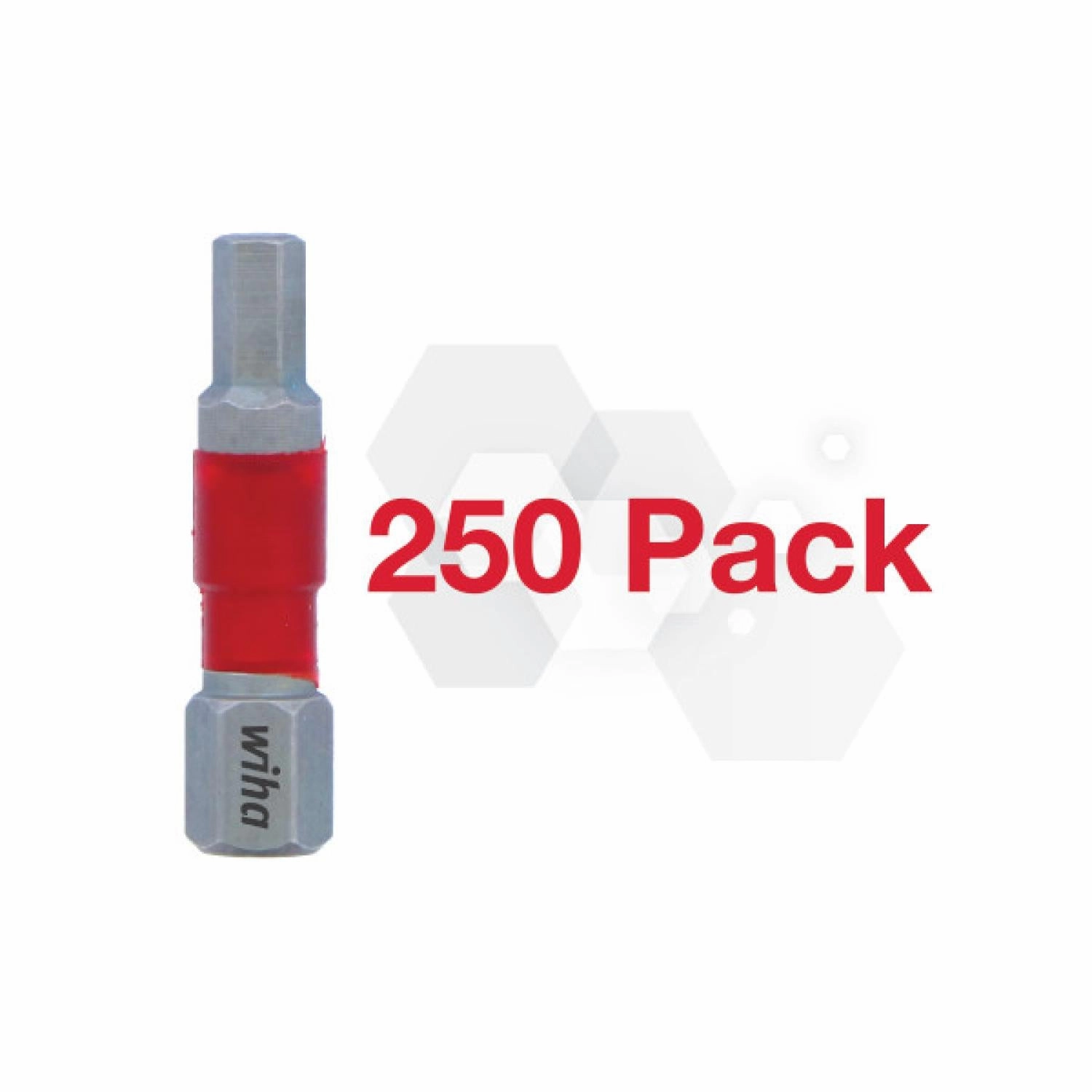 Wiha Tools 76521 - Impact Insert Bit Hex 9/64" - 250 Pk