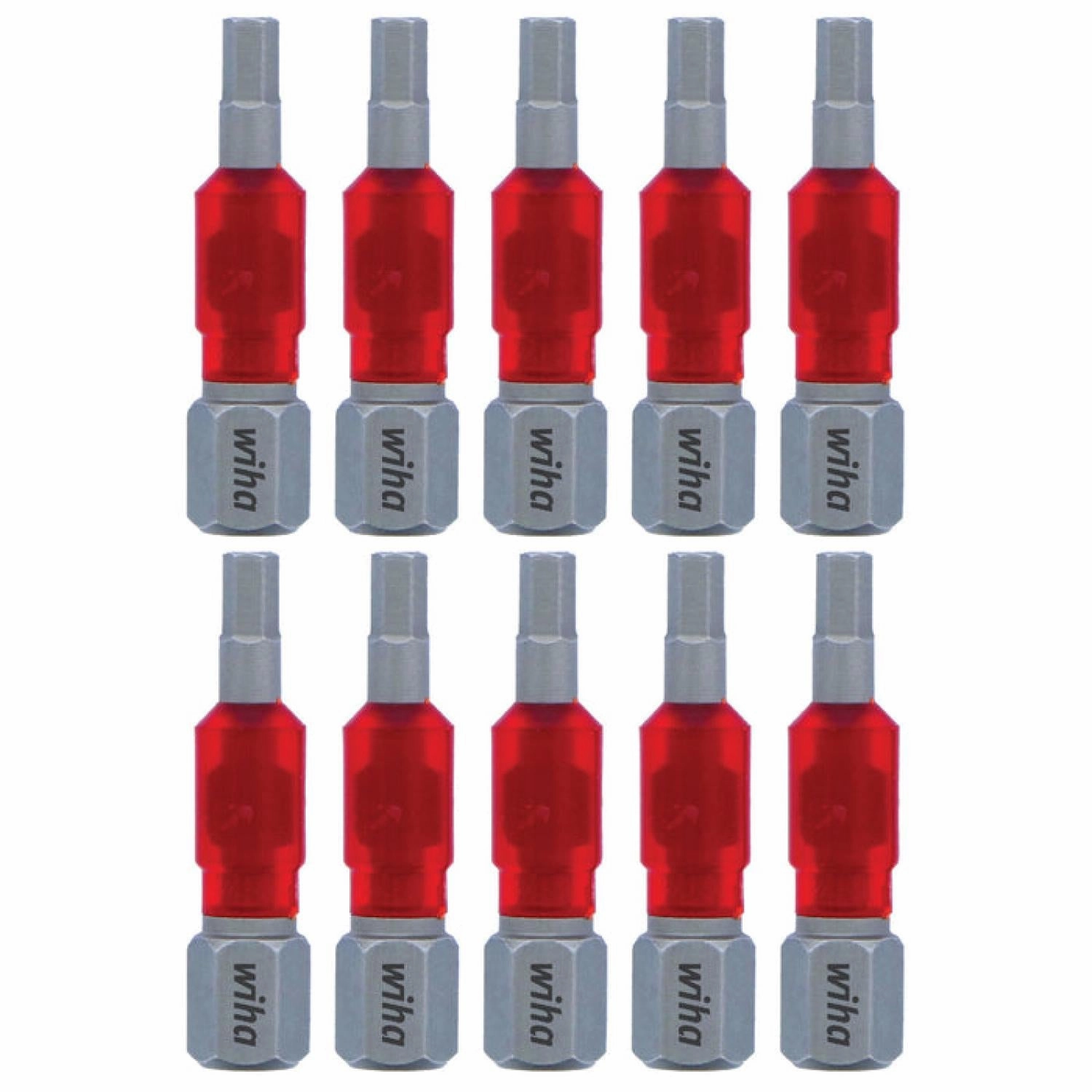 Wiha Tools 76524 MaxxTor Impact Bit Hex 4.0mm x 29mm - 10 Pack