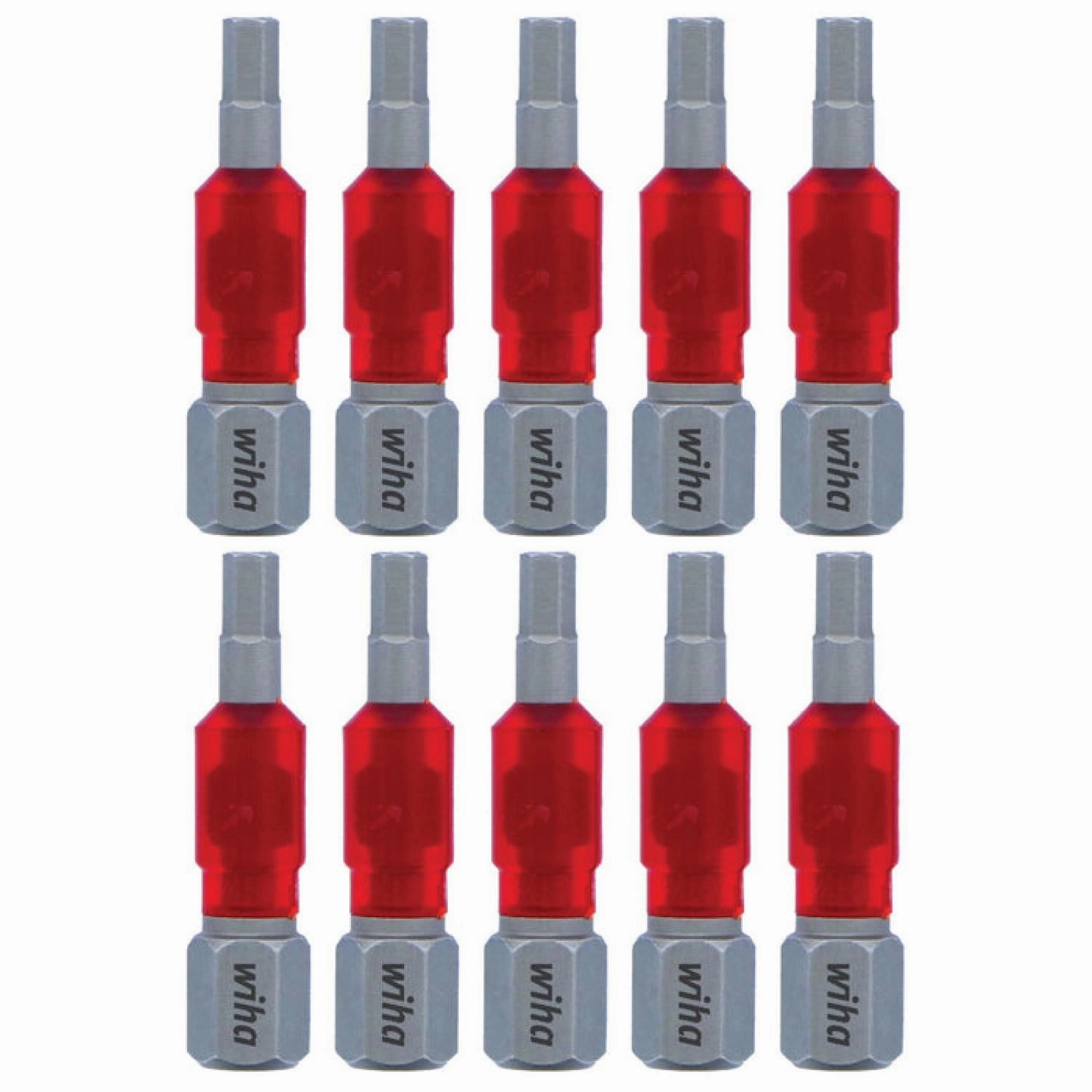 Wiha Tools 76526 MaxxTor Impact Bit Hex 6.0mm x 29mm - 10 Pack