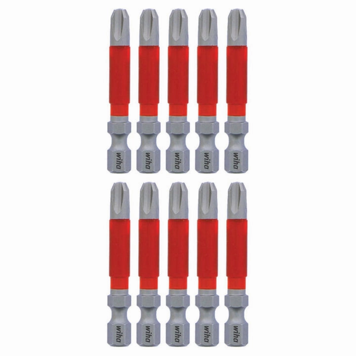 Wiha Tools 76545 MaxxTor Impact Bit Phillips #3 - 49mm - 10 Pack