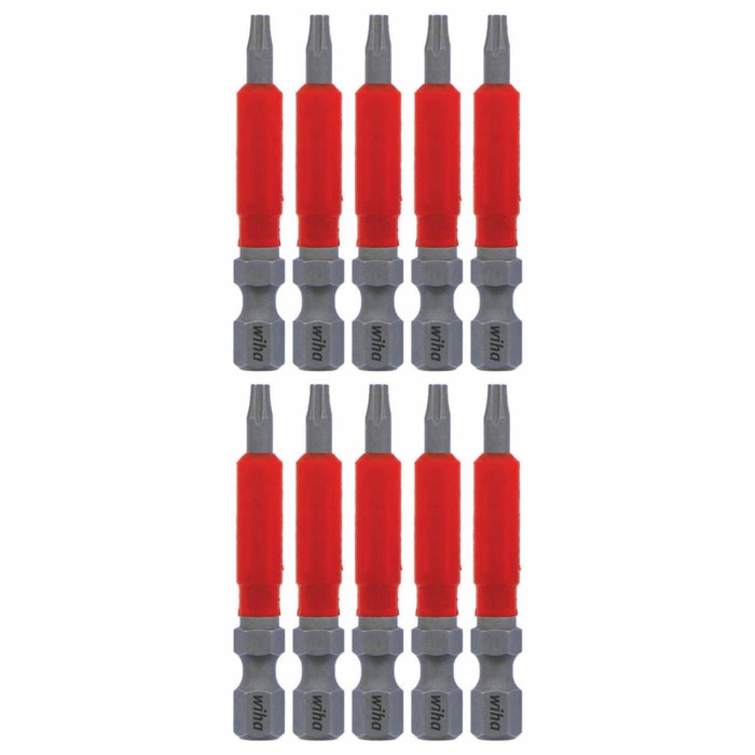 Wiha Tools 76553 MaxxTor Impact Bit TORX T10 x 49mm - 10 Pack