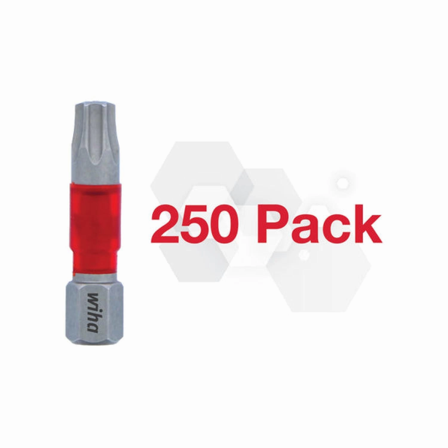 Wiha Tools 76588 Impact Insert Bit TORX T27, Pack of 250 Bits