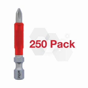 Wiha Tools Tools 76590 Impact Power Bit Phillips #1 Pack of 250 Bits