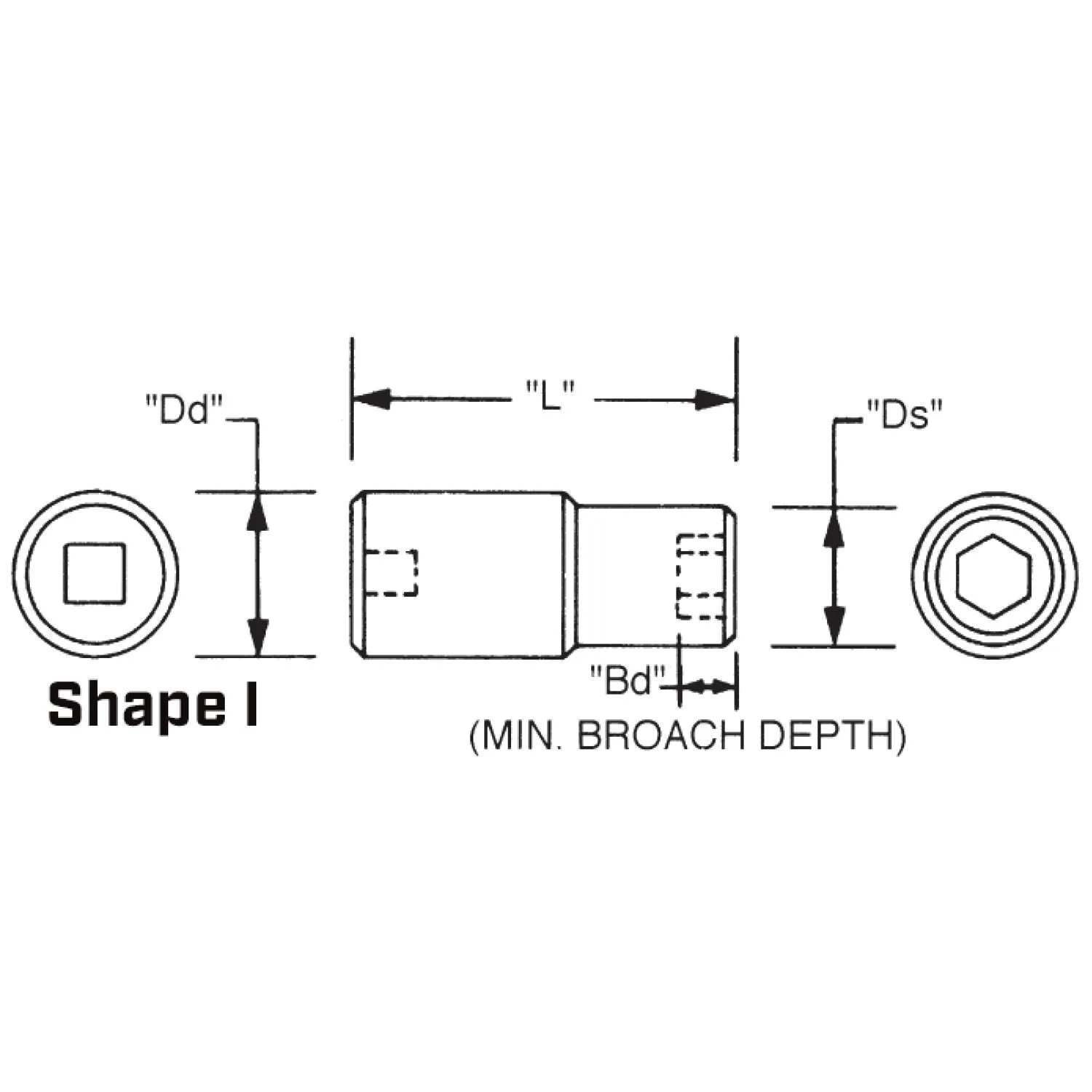 Wright Tool 48-15MM  1/2" Drive 6 Point Standard Metric Impact Socket - 15mm