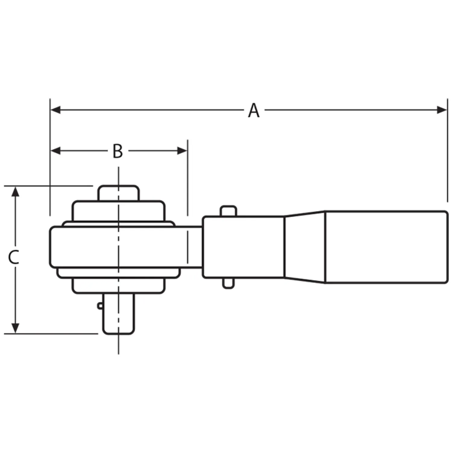 Wright Tool 9S392B Torque Multiplier 1/2" Sq F - 1" Sq M Output Capacity 2,200 ft lbs